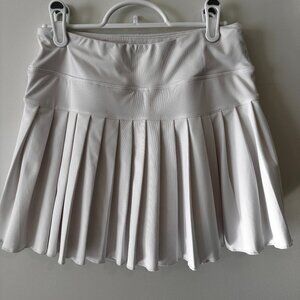White Tennis Skirt Pleated